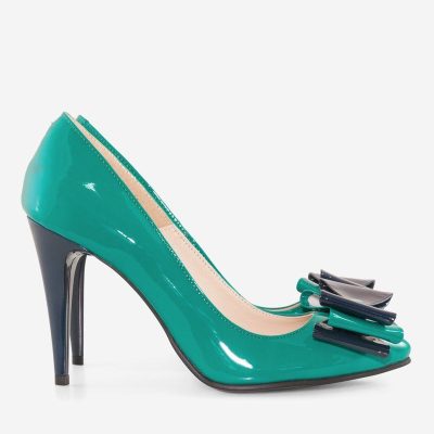 Pantofi Stilettos din piele lacuita D5