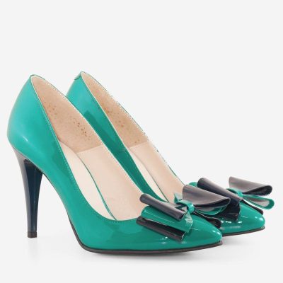 Pantofi Stilettos din piele lacuita D5