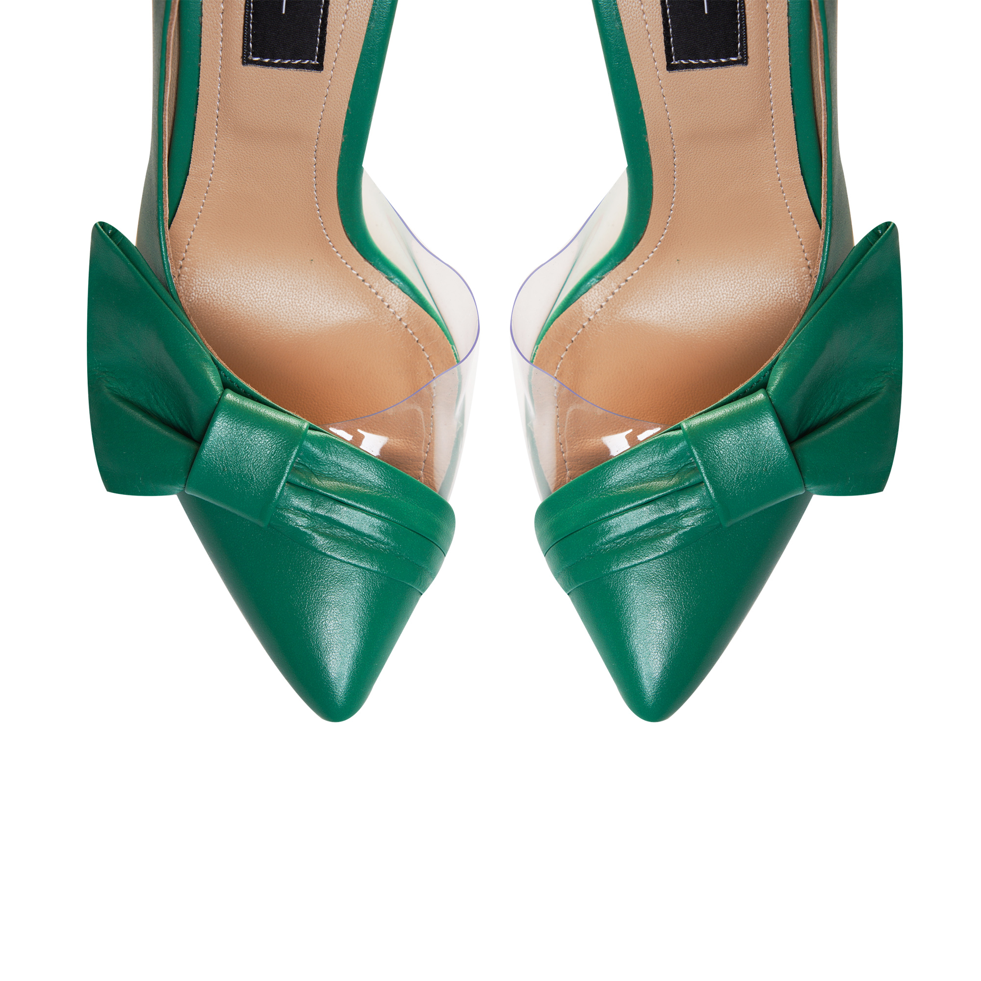 Stiletto verde la comanda piele LYRA L61