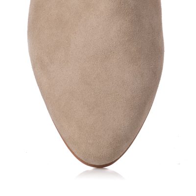 Cizme bej piele naturala Issa L103