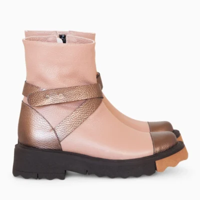 Ghete la comanda din piele naturala Sienna D15