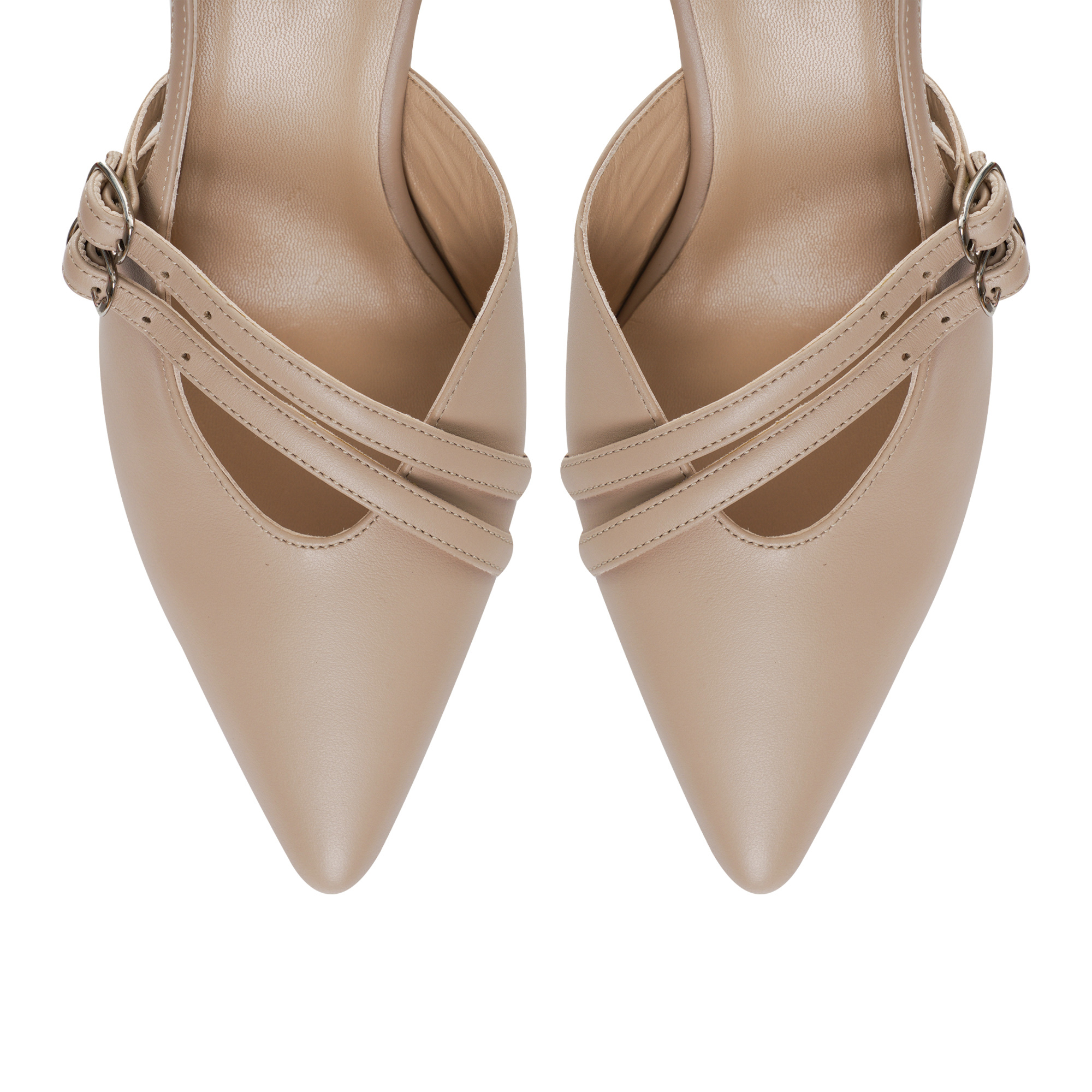 Pantofi la comanda Slingback Piele Nude VS9 - imagine 2